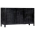 Rustika Rowe -  Sideboard Black 147x40x80 cm Solid Mango Wood